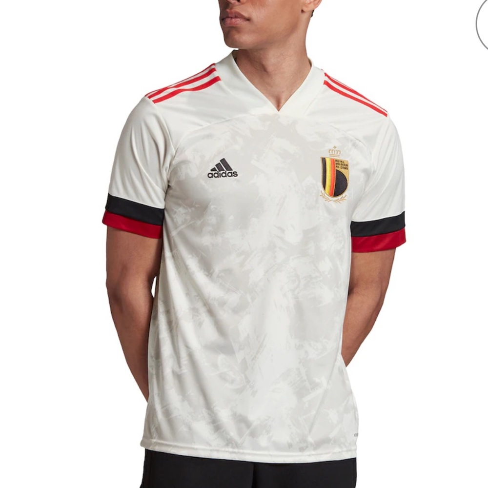 Men's adidas White Belgium National Team 2020/21 Away Replica Jersey Size XL
